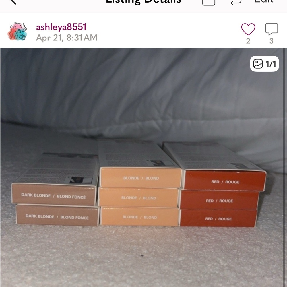 Red and Blonde Hair Color Set